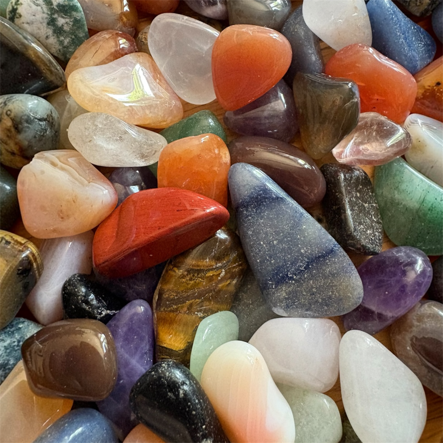 5 Mixed Crystal Tumble Stones Lucky Dip (No Duplicates)