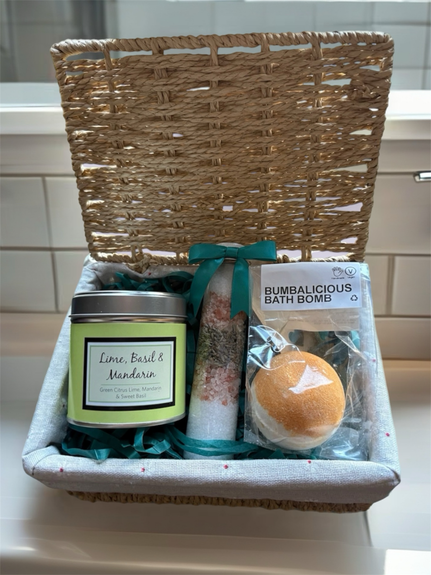 Lime, Basil & Mandarin Bath Time Hamper
