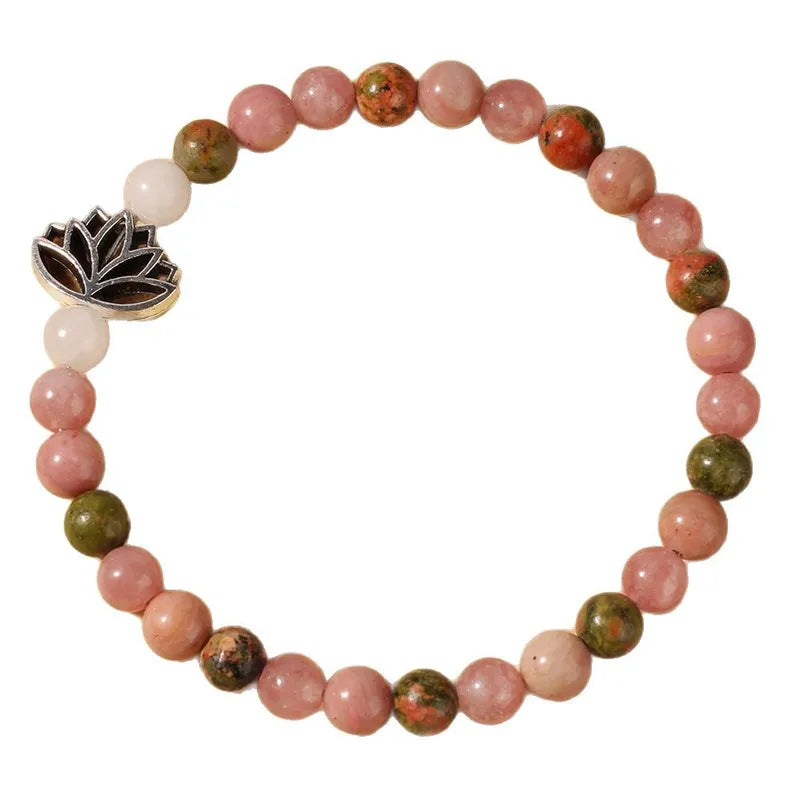 Protection Bracelet, Lotus Charm.