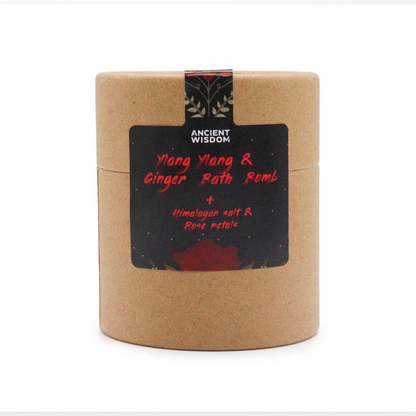 Ylang Ylang & Ginger Bath Bomb with Bath Salt and Petals