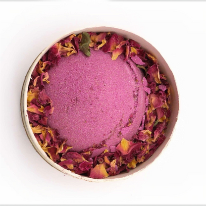 Ylang Ylang & Ginger Bath Bomb with Bath Salt and Petals