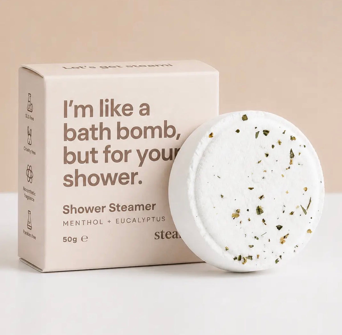 I’m Like A Bath Bomb But For Your Shower, Steamer