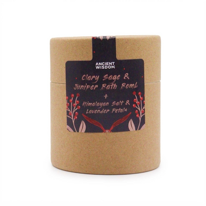 Clary Sage & Juniper Bath Bomb with Himalayan Salt & Lavender Petals