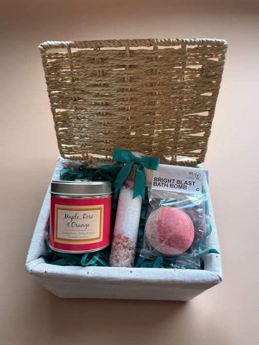 Maple, Rose & Orange Bath Hamper