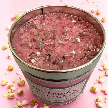 Marshmallow & Green Pistachio Candle Tin Candle