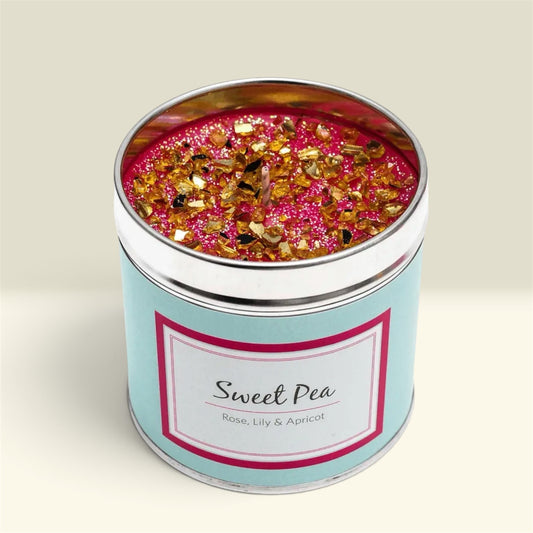 Sweet Pea Candle - Rose, Lily & Apricot Candle