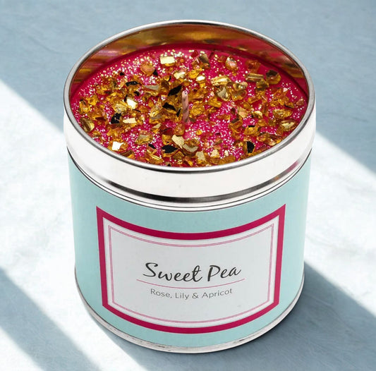 Sweet Pea Candle - Rose, Lily & Apricot Candle