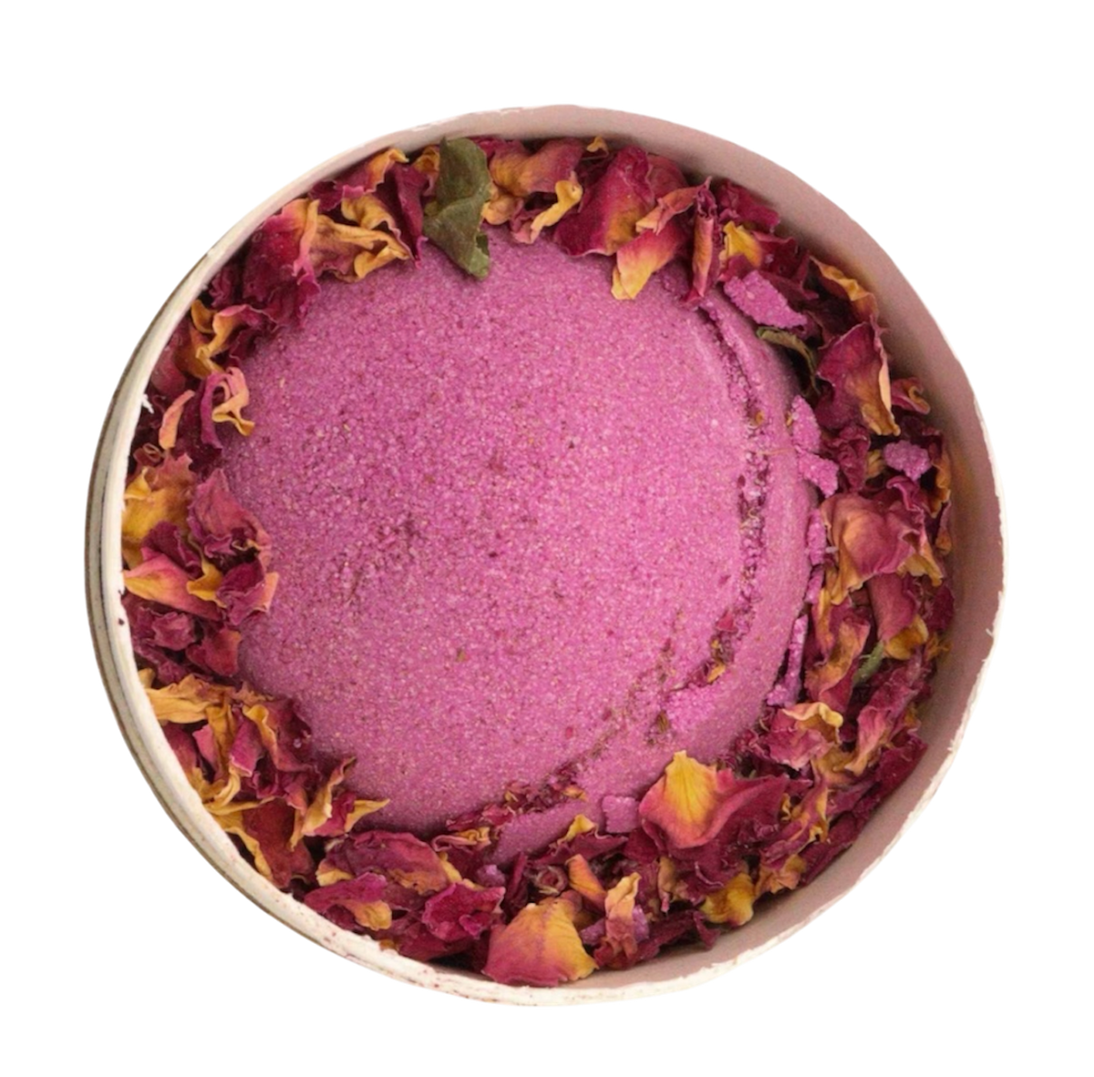 Ylang Ylang & Ginger Bath Bomb with Bath Salt and Petals