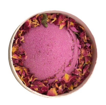 Ylang Ylang & Ginger Bath Bomb with Bath Salt and Petals